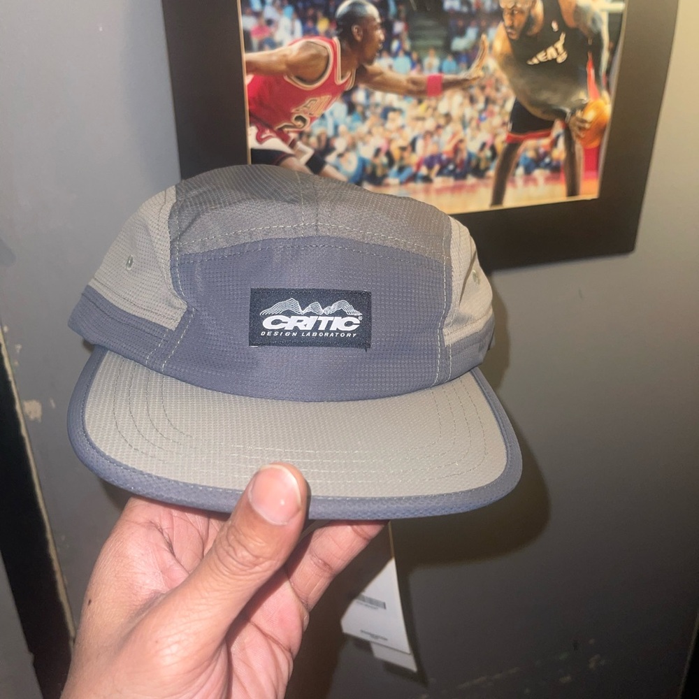 Gray and Black Men's Cap